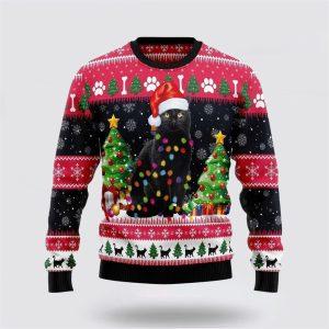Black Cat Light Ugly Christmas Sweater –&hellip;