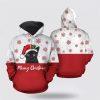 Black Cat Christmas Cool 3D All Over Print Hoodie – Cat Lover Christmas Hoodie