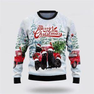 Black Cat Merry Christmas Ugly Christmas Sweater&hellip;