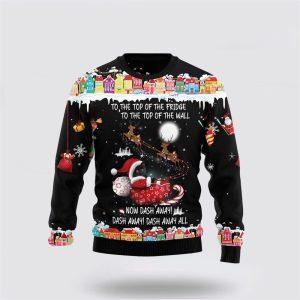 Black Cat Sleigh Christmas Ugly Christmas Sweater&hellip;