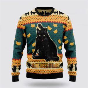 Black Cat Ugly Christmas Sweater 3D –&hellip;