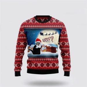 Black Cat What Chimney Ugly Christmas Sweater&hellip;
