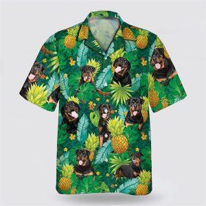 Black Rottweiler On Leaves Green Background Hawaiin Shirt Gift For Pet Lover 1 mhsh1s.jpg