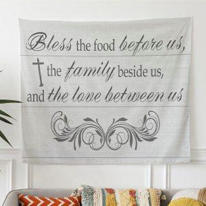 Bless The Food Before Us Christian Tapestry&hellip;