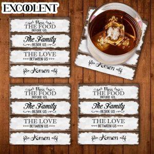 Bless The Food Before Us Stone Coasters&hellip;