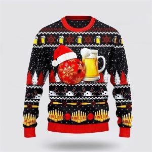 Bowling And Beer Lovers Gift Ugly Christmas&hellip;