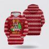 Bulldog Christmas Pattern All Over Print 3D Hoodie – Pet Lover Christmas Hoodie