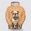 French Bulldog Family Pattern All Over Print Hoodie Shirt – Gift For Dog Lover