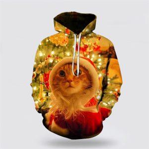 Cat Christmas 3D All Over Print Hoodie&hellip;