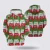 Cat Christmas Tree All Over Print 3D Hoodie – Cat Lover Christmas Hoodie