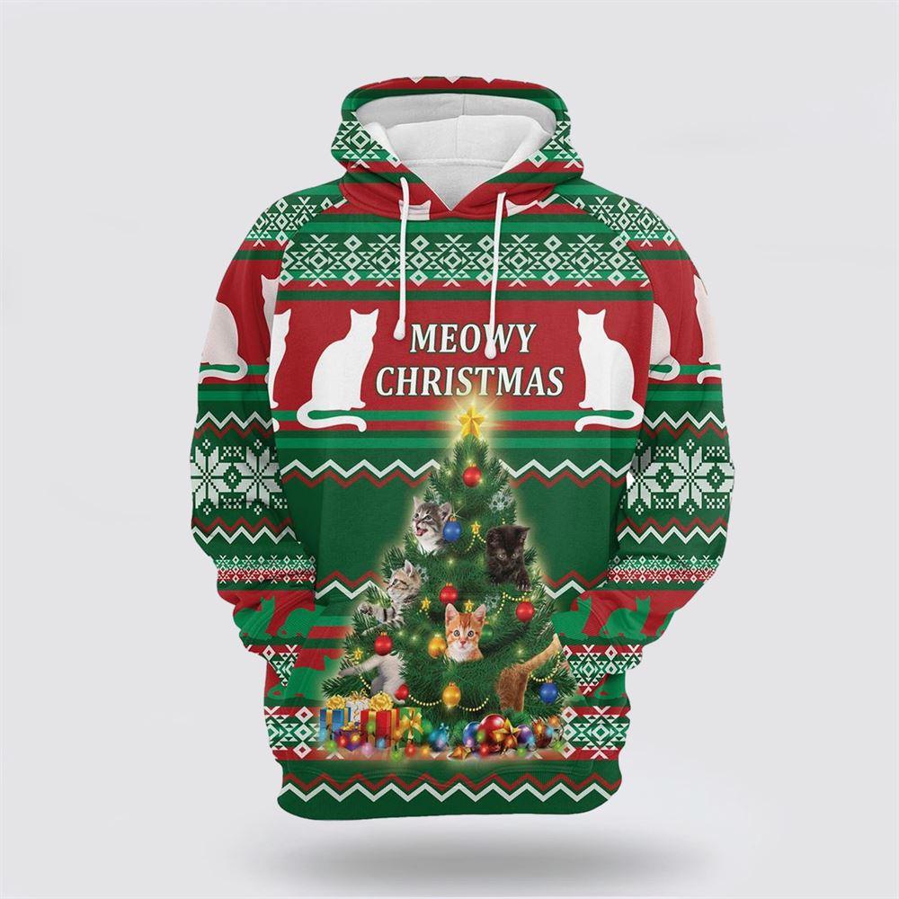 Cat Meowy Chr Christmas All Over Print Hoodie – Cat Lover Christmas Hoodie Cat Meowy Chr Christmas All Over Print Hoodie – Cat Lover Christmas Hoodie