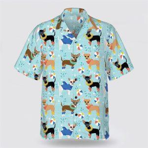 Chihuahua Dog Wear Glasses Pattern Hawaiian Shirt&hellip;