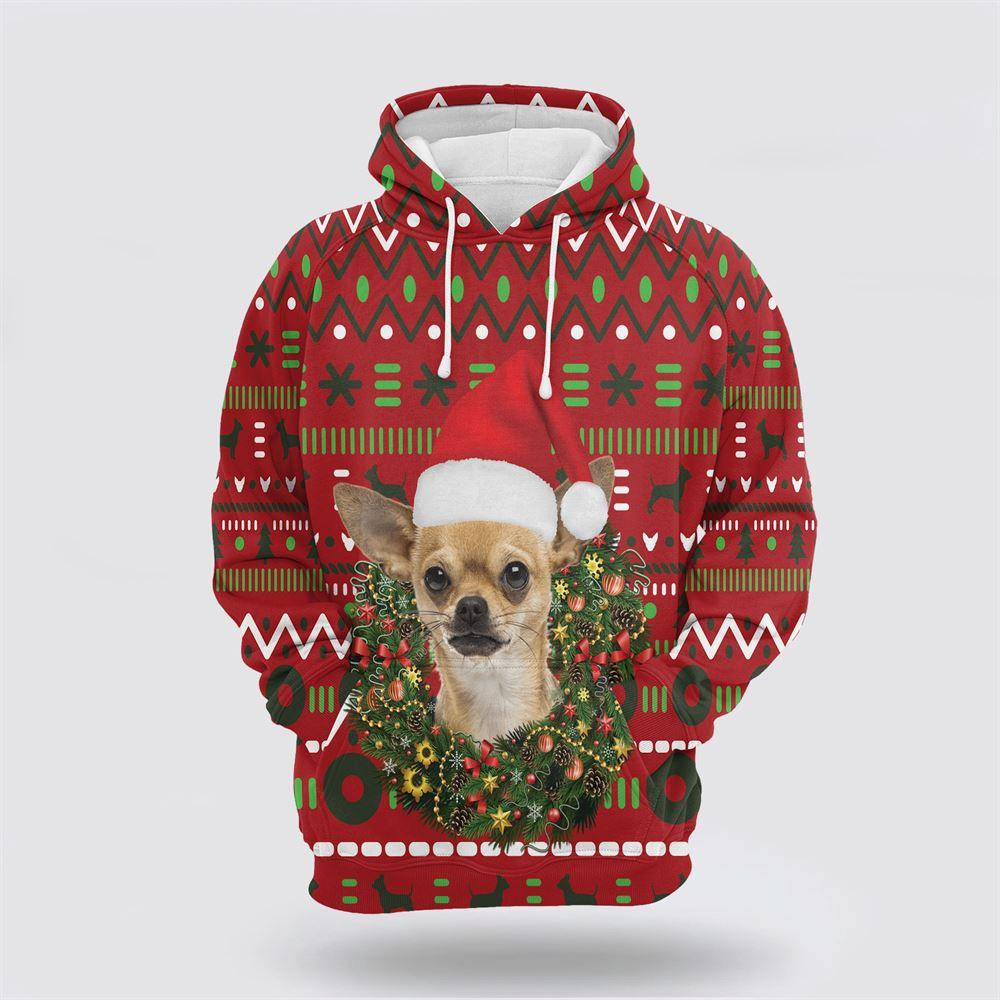 Chihuahua Merry Christmas All Over Print 3D Hoodie – Pet Lover Christmas Hoodie Chihuahua Merry Christmas All Over Print 3D Hoodie – Pet Lover Christmas Hoodie