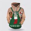 Christmas Cat 3D All Over Print Hoodie – Cat Lover Christmas Hoodie