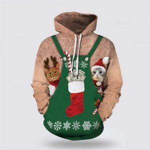 Christmas Cat 3D All Over Print Hoodie&hellip;
