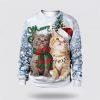 Christmas Cat What G5127 Funny Family Ugly Christmas Sweater – Cat Lover Christmas Sweater