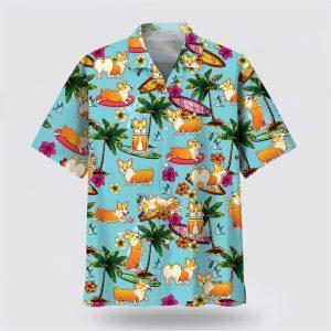 Corgi Beach Hawaiian Shirt – Dog Lover&hellip;