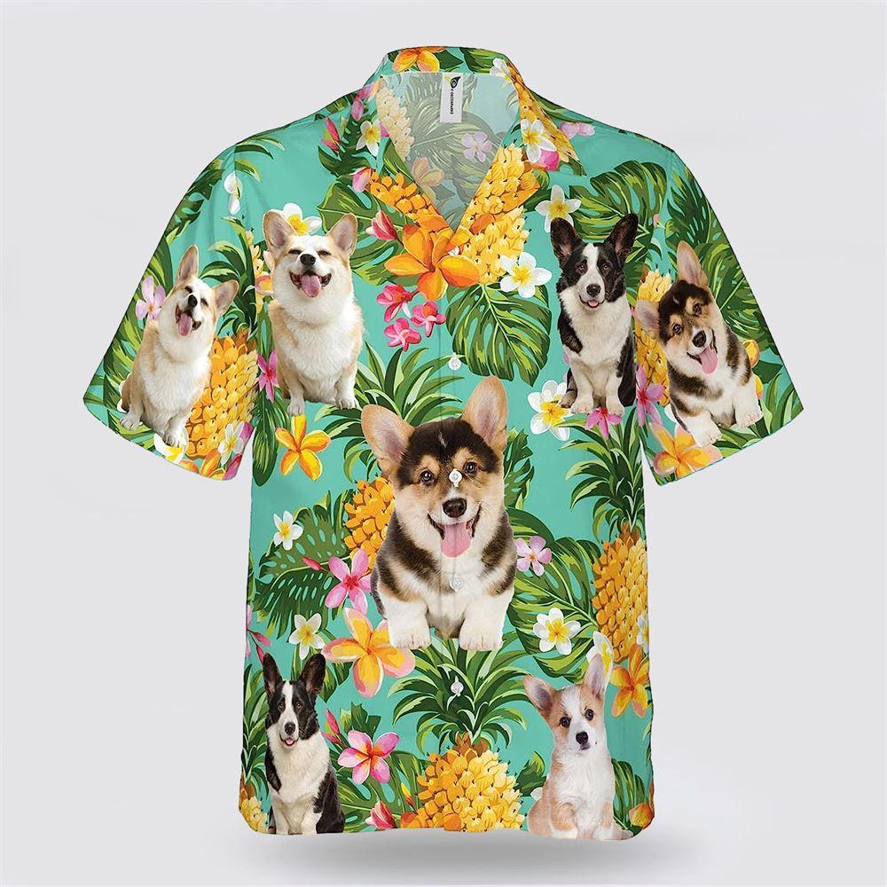 Corgi Dog On The Flower BananaTropic Background Hawaiian Shirt – Pet Lover Hawaiian Shirts
