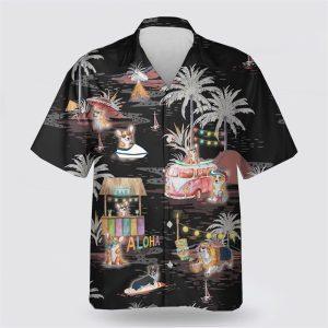 Corgi On The Beach Pattern Hawaiian Shirt&hellip;