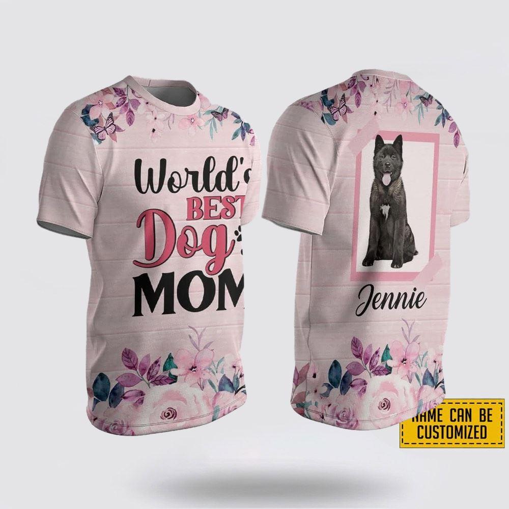 Custom Name Akita World’s Best Dog Mom – Gifts For Pet Lovers