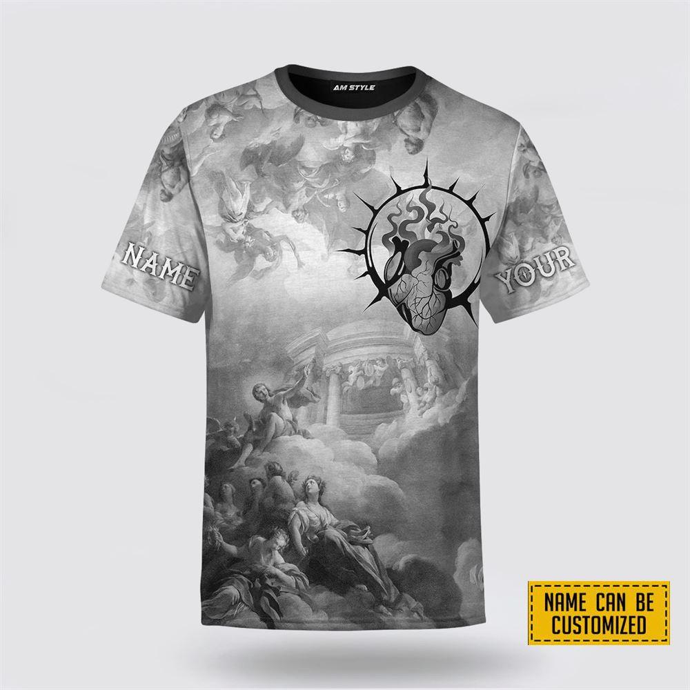 Custom Name Dead To Sin Jesus shirt All Over Print 3D T Shirt – Gifts For Christians