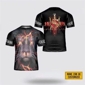 Custom Name Jesus Lion Jesus Saved My&hellip;