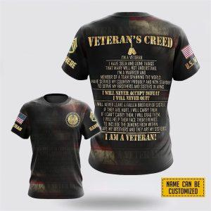 Custom Name Rank US Army Veteran’s All&hellip;