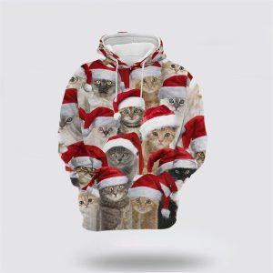 Cute Christmas Cat 3D All Over Print&hellip;