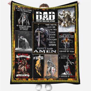 Dad Christian Man Of God My Hero Christian Quilt Blanket Gifts For Christians 2 cqswm5.jpg