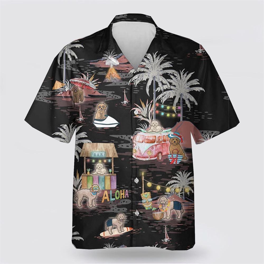 Doodle On The Beach Pattern Hawaiian Shirt – Gift For Pet Lover