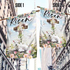 Easter Cross He Is Risen Flag –&hellip;