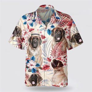 English Mastiff On The Red Flower Tropic&hellip;