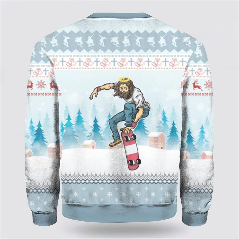 Funny Jesus Saves Hockey Ugly Christmas Sweater – Christmas Gifts For Christian