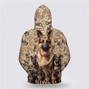 German Shepherd Dog Pattern All Over Print&hellip;
