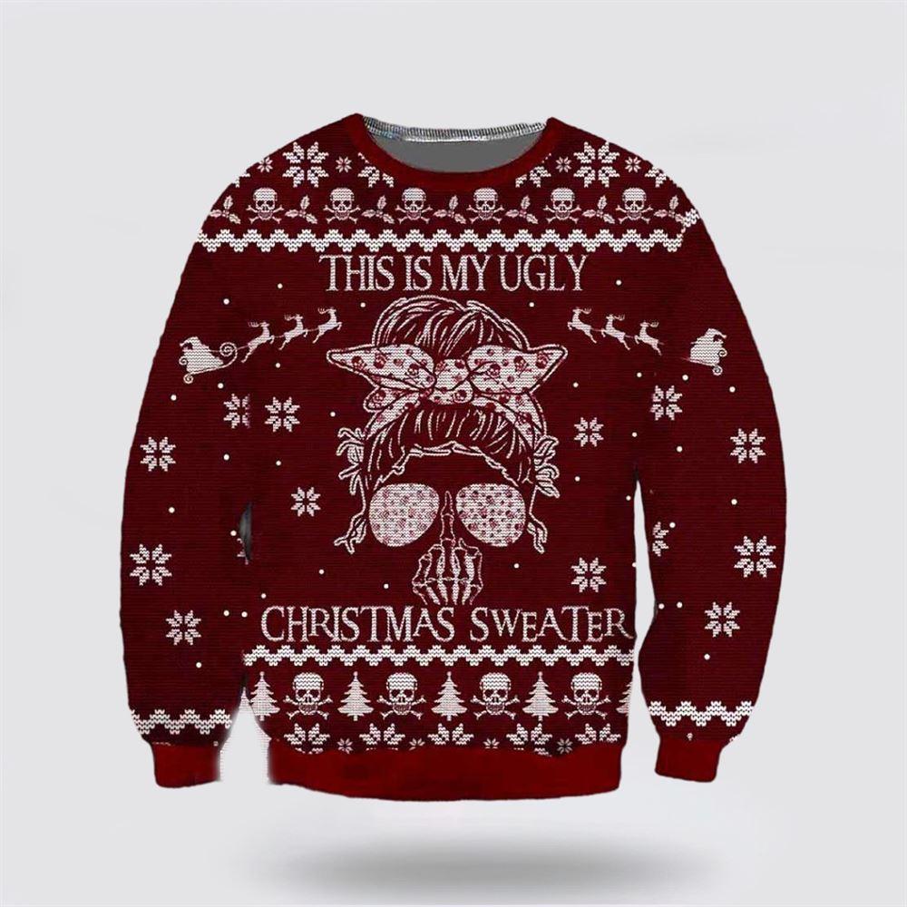 Get Festive With the Skull Ugly Christmas Sweater – Christmas Gifts For Frends