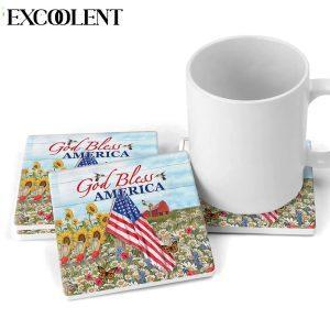 God Bless America Stone Coasters Coasters Gifts For Christian 2 Tshirt