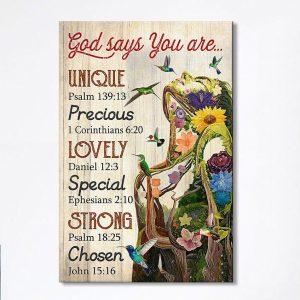God Say You Are Natural Woman Canvas Wall Art Christian Wall Canvas Religious Wall Art ljgxor.jpg