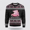 Flamingo Breast Cancer Awareness Ugly Christmas Sweater – Christmas Gifts For Survivors