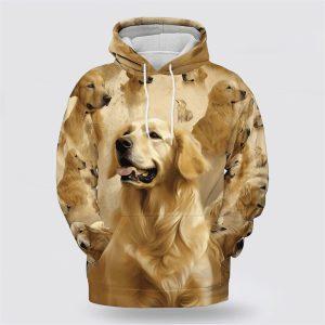 Golden Retriever Dog Pattern All Over Print&hellip;