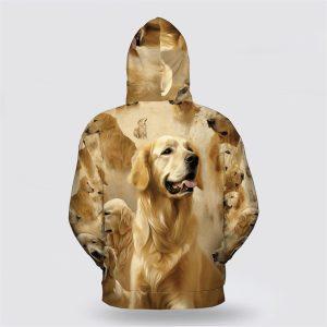 Golden Retriever Dog Pattern All Over Print&hellip;