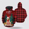 Golden Retriever Santa Is Coming To Town Christmas All Over Print 3D Hoodie – Pet Lover Christmas Hoodie