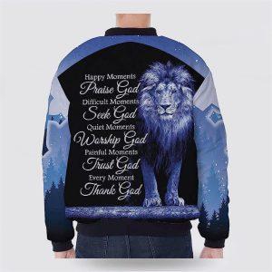 Happy Moment Praise God Lion Cross Blue Light Bomber Jacket Gifts For Jesus Lovers 3 xqutww.jpg