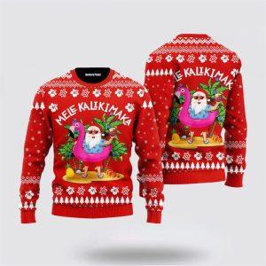 Hawaii Santa Claus Mele Kalikimaka Ugly Christmas&hellip;
