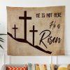 He Is Risen Lion Of Judah Easter Tapestry Wall Art – Gifts For Christians