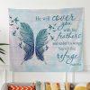 He Will Cover You With His Feathers Psalm 914 Bible Verse Tapestry Wall Art – Gifts For Christians