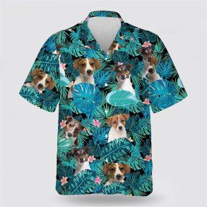 Jackrussell Dog On The Green Tropic Background&hellip;