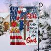 Jesus Christ American Flag I Stand For The Flag and Kneel Before God Flag – Christian Flag Outdoor Decoration