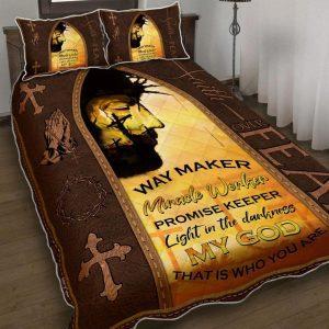 Jesus Christ Faith Over Fear Quilt Bedding&hellip;