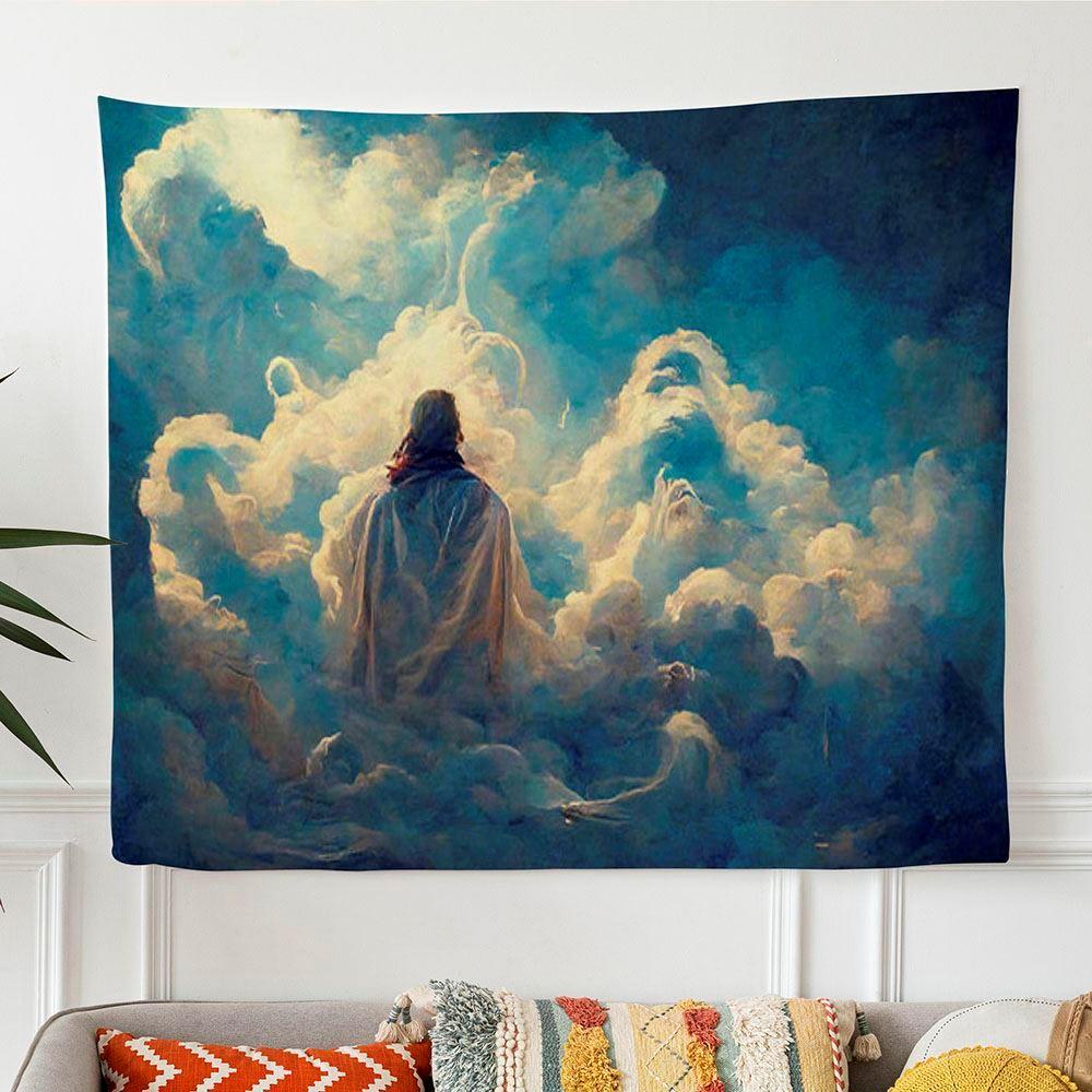 Jesus Christ Look Tapestry Prints – Tapestries Gifts For Christian Families
