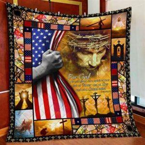 Jesus Christian American Christian Quilt Blanket –&hellip;